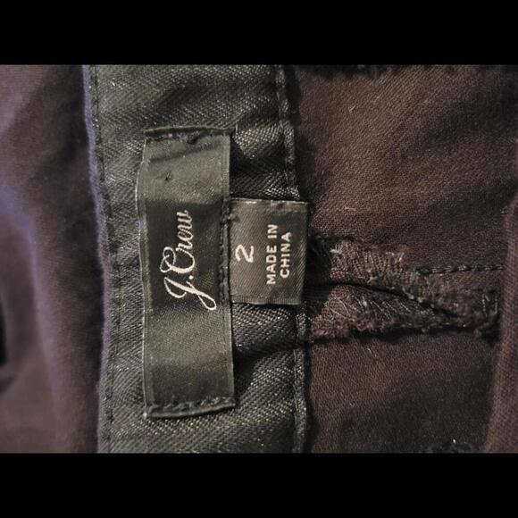 J CREW "martie" size 2 black crop dress pants - Picture 3 of 4